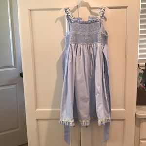 Vibe Le Fete blue smocked dress size 4